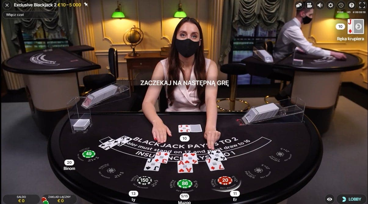 Blackjack live casino