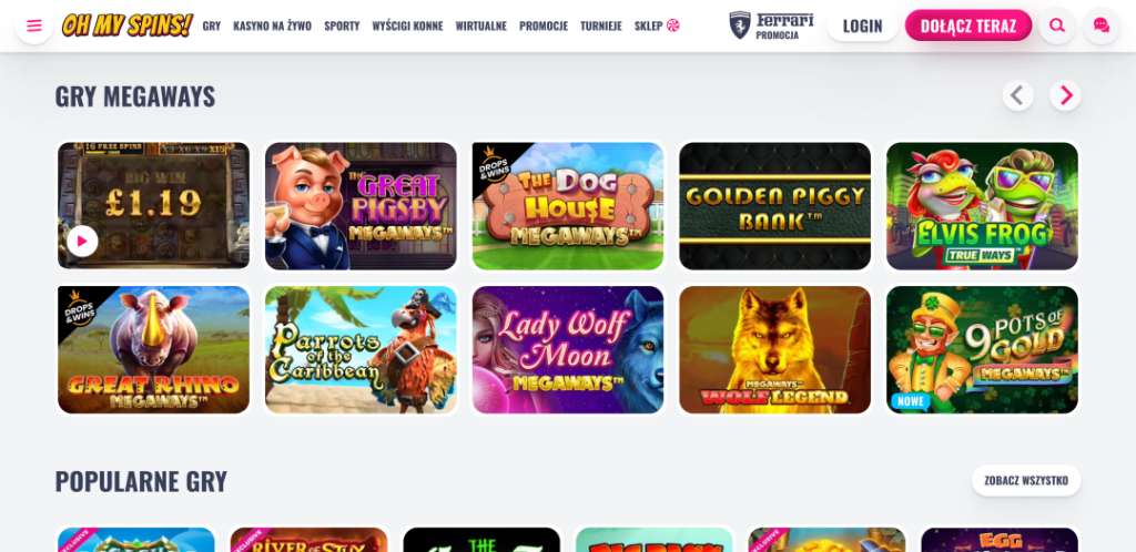OhMySpins Casino 2
