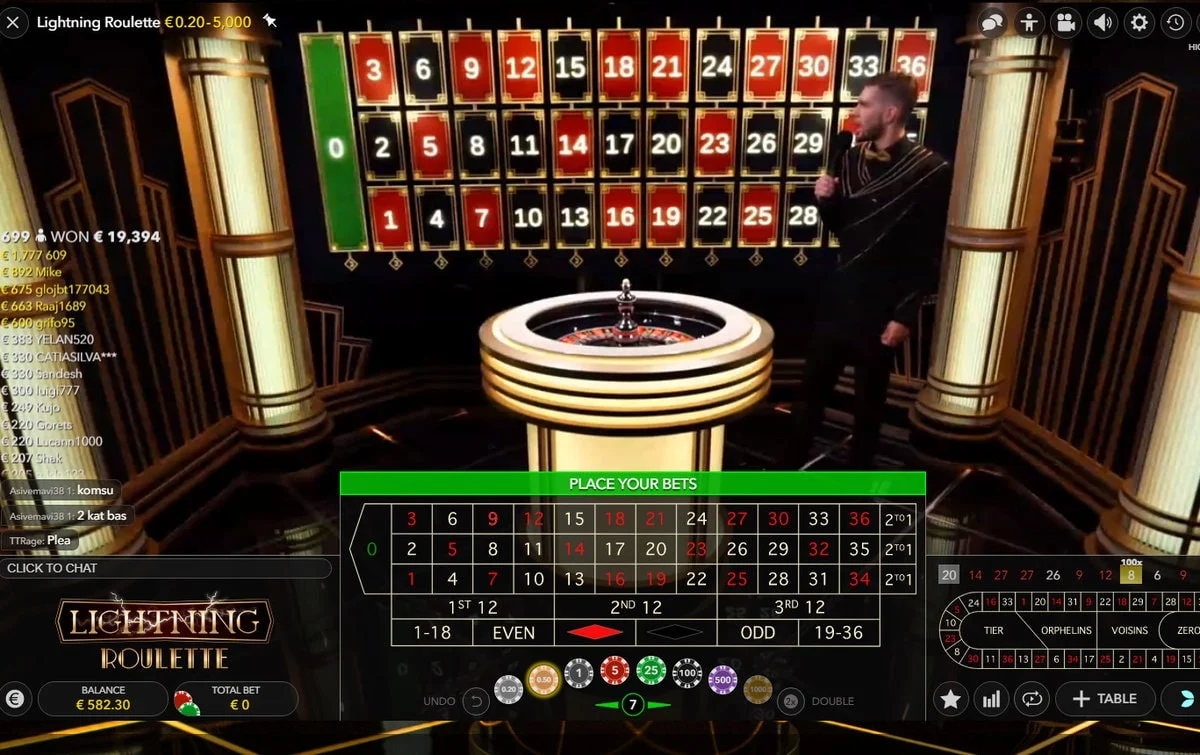 Lightning roulette (Evolution)