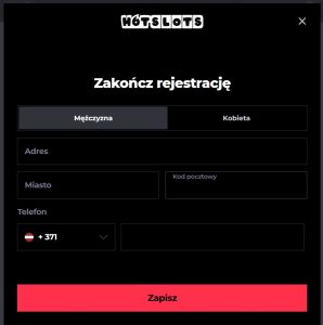 Logowanie i ostatnie formalności