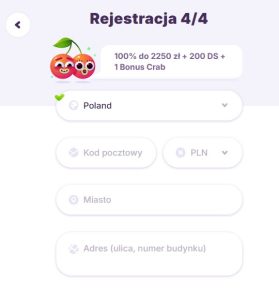 Wprowadź dane adresowe