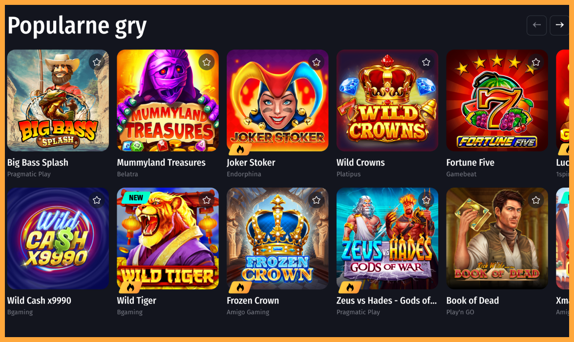 Winshark Casino Gry