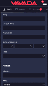 Uzupełnij formularz rejestracyjny -